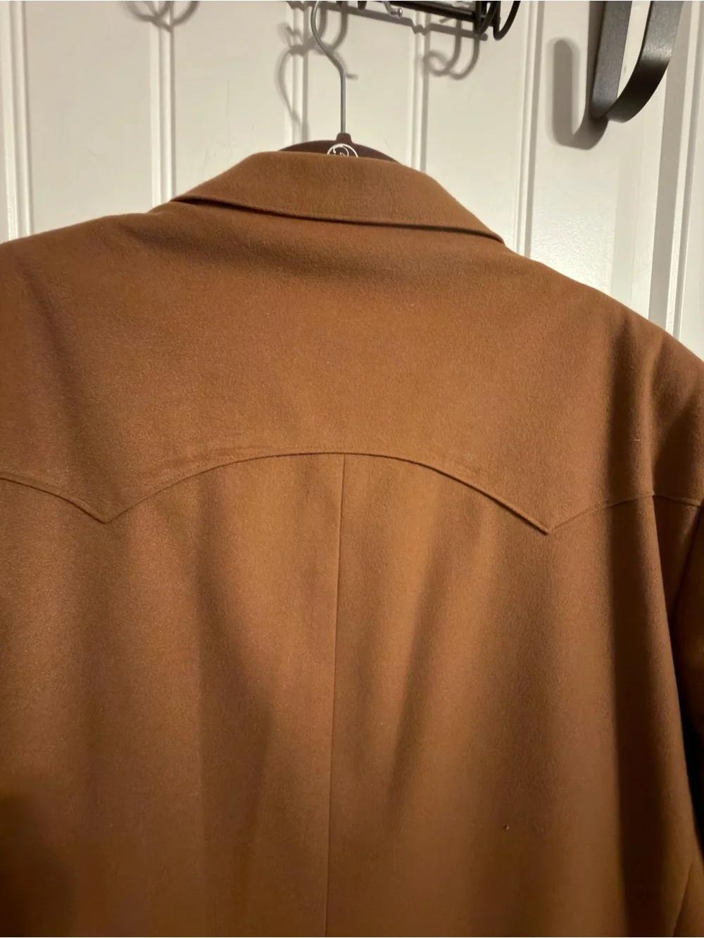 Circle S Vintage Men's Western-Style Blazer in Camel. Size 48L